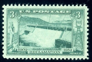 US Stamp #1009 Reclamation Coulee Dam 3c - PSE Cert - SUP 98 - MNH - SMQ $110.00 - Picture 1 of 2