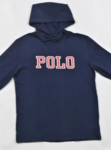 Polo Ralph Lauren Hoodie Pullover Kapuzen TShirt Logo Navy Tee LT L Tall Neu mit Etikett - Bild 1 von 5