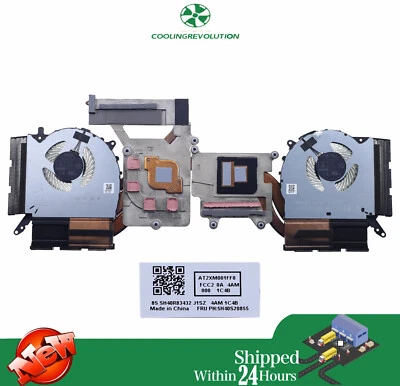 Laptop CPU GPU Heat sink Fan for Lenovo Legion 5 16ARX8 5H40S20855 - Image 1 of 2