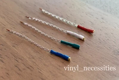 5N PCOCC Litz Turntable Headshell Lead Wire Hand-Solder ID1.3 Terminal - Image 1 of 2