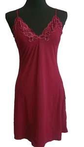 Calvin Klein Babydoll Slip Dress Medium Lingerie Nightgown Negligee Lace M - Picture 1 of 7