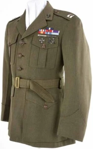 Korean War Era US Marine Corps USMC Captain's Tunic, ID'd - Bild 1 von 23