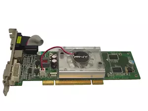 PNY GEFORCE 8400GS 512MB DDR2 PCI GRAPHICS CARD DVI VGA S-VIDEO #GK10945 - Picture 1 of 3