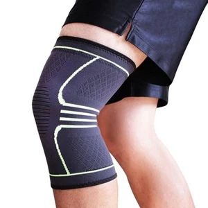 Knee Support Brace , Knee Sleeve , Elastic Compression Pain Relief Gym Sports - Picture 1 of 3