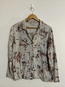 Gingerlilly Size XL Women’s Shirt Multicoloured Floral Collared Buttons - Picture 1 of 11