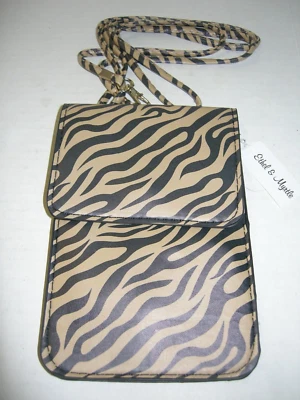 Ethel & Myrtle Cell Phone Bag/Wallet With Touch Screen, Zebra Print,7"x4.5"x1" - Image 1 of 2
