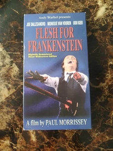 FLESH FOR FRANKENSTEIN VHS RARE OOP HORROR ANDY WARHOL PAUL MORRISSEY - Picture 1 of 4