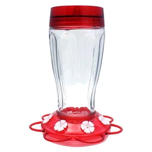 Vogelgesundheit + Big Gulp Kolibrifutterhaus, Kolibrifutterhaus aus Glas für Outdo... - Bild 1 von 4