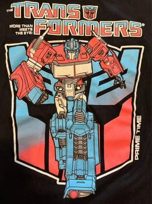 Camiseta negra gráfica Transformers Optimus Prime para niño talla XXL 18 Foto 1 de 3