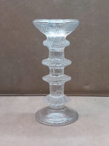 Littala Festivo Kerzenständer 18,5 cm 5 Ringe von Timo Sarpaneva 1966/67 Finnish Ice - Bild 1 von 12