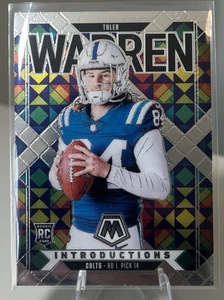 2025 Panini Mosaic Tyler Warren Introductions Insert Rookie Colts RC - Picture 1 of 2