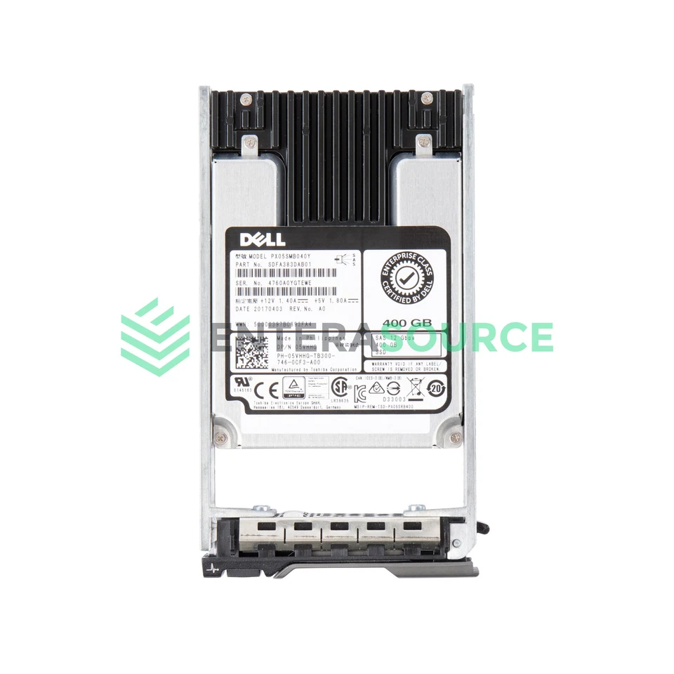 Dell 5VHHG 400GB eMLC SAS SSD 2.5" 12Gbps WI Solid State Drive | PX05SMB040Y - Image 1 of 1