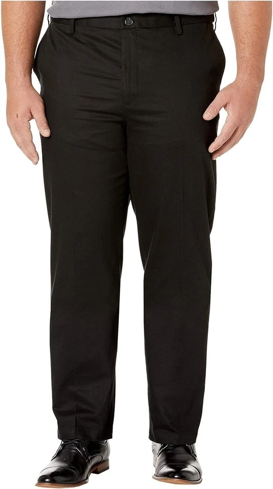 Dockers Mens Classic Fit Signature Khaki Lux Cotton Stretch Pant Black 52W x 30L - Image 1 of 1