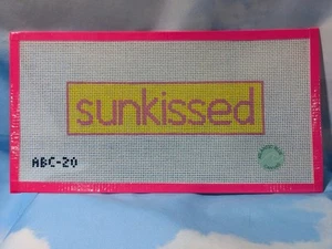 Atlantic Blue Canvas "Sunkissed" Handpainted Needlepoint #20 New (Canvas Only) - Picture 1 of 3
