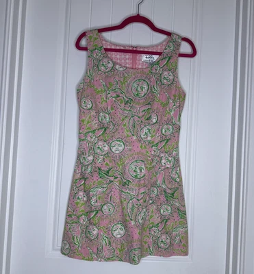 Lilly Pulitzer de colección para Bergdorf Goodman Sun & Moon Shift 6 usado en excelente estado Foto 1 de 4