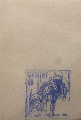 GEMINI 10 Launch + Official NASA Blue Cachet  ; KSC 18 JULY  1966 - Image 1 of 4