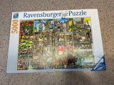 Ravensburger 17430 Colin Thompson: Bizarre Town 5000 Pc Jigsaw Puzzle Exc Used  - Image 1 of 4