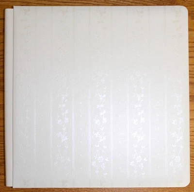 Álbum de memórias criativas listras florais brancas 12 x 12 páginas álbum de recortes - Imagem 1 de 4