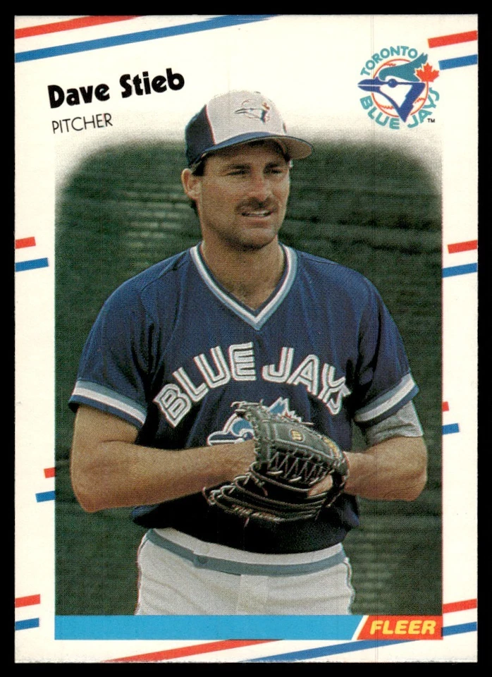 1988 Fleer Dave Stieb Toronto Blue Jays #123 - Image 1 of 2