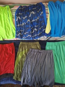 Active Wear Boys Shorts. XL. Athletic Works/MTA Sport/Russell & More Lot of 7 - Picture 1 of 9