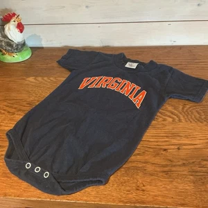 The Cotton Exchange 18mo Unisex Auburn One Piece Navy Color With Orange Auburn - Picture 1 of 3