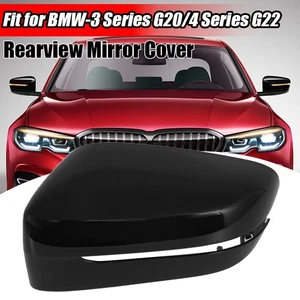 1PC Left Rearview Mirror Cover Cap Black For BMW G20 G21 G22 G30 G31 G11 G14 G15 - Picture 1 of 12