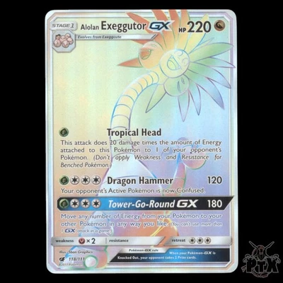 Alolan Exeggutor gx #118/111 Crimson Invasion NM/Near Mint Pokemon 2017 - Image 1 of 3
