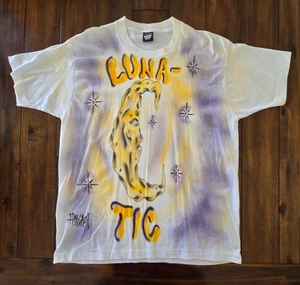 Vintage Luna-Tic T-Shirt XL Screen Stars Best Single Stitch Air Brushed Graffiti - Picture 1 of 11