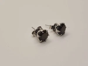 ISH083 Natürlicher Silber Saphir Rhodiniert Silber Ohrstecker 5,10ctw JTV - Bild 1 von 9