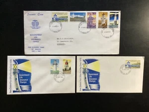 NZ 1969 Government Life‘Lighthouse’ FDC+1976 8+10c FDC and 1978 25c FDC (NZF469) - Picture 1 of 1