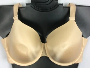 NWT Underwire T-Shirt Bra Catherines Intimates Plus BEIGE Smooth Lightly Lined - Picture 1 of 11