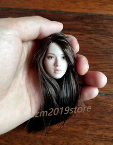 1/6 Female Long Brown Hair Head Sculpt For 12" PHICEN Suntan Skin Figure Body - Picture 1 of 4