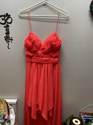 Vestido formal de formatura Hailey Logan By Adrianna Papell Y2K cachoeira babydoll 9/10 - Imagem 1 de 4