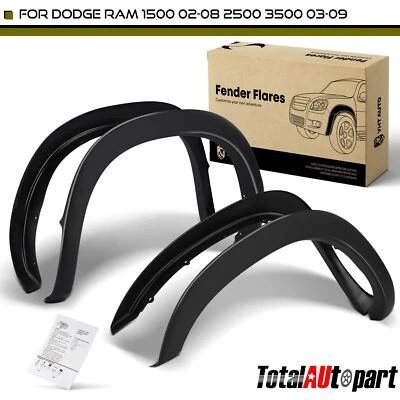 Guardabarros estilo fábrica 4 piezas para Dodge Ram 1500 2500 3500 delantero y trasero Foto 1 de 4