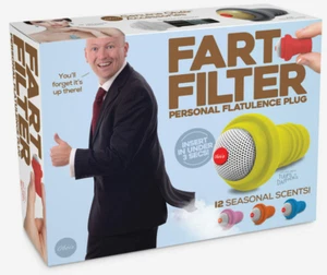Prank Small 8x6x2 FART FILTER fake Gag Funny PARODY Joke Gift Box potty toilet - Picture 1 of 11