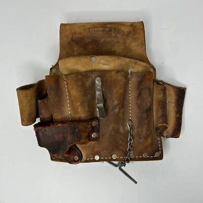 Sears Craftsman Professional Tool Pouch Heavy Cowhide No. 4580 - Vintage - Image 1 of 4