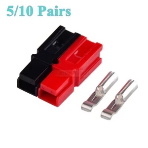 Kit de enchufes 5/10 pares 15A/30A/45A rojo y negro para conector de poste de alimentación Anderson - Imagen 1 de 8