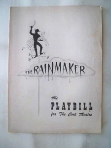 THE RAINMAKER Playbill GERALDINE PAGE / DARREN McGAVIN / RICHARD COOGAN NYC 1954 - Foto 1 di 2