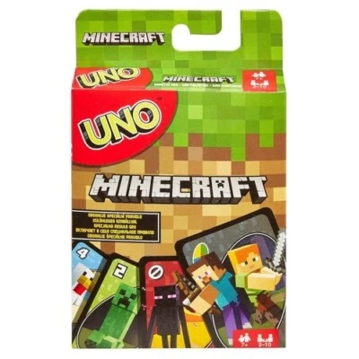 UNO Minecraft Mattel Card Game, Complete 112 Cards 1-Pack - Image 1 of 3