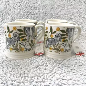 The English Mug Co Juego de 4 tazas para perros Inglaterra Bulldog British Spaniel Dachshund NUEVO - Imagen 1 de 11