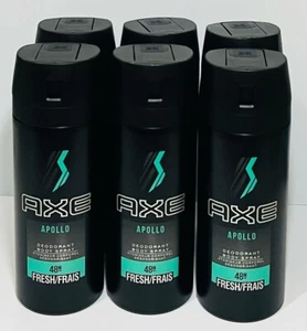 Axe Spray Apollo Men Deodorant Body Spray Fresh 150ml (5 oz) x 6 Pack - Picture 1 of 2