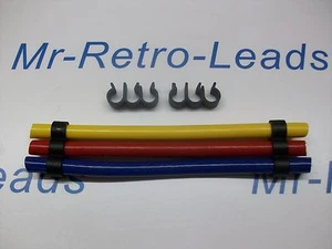 2 X IGNITION LEAD HT CLIP HOLDER 3 WAY SEPARATOR CLAMP HOLDER 8MM 7MM SPACERS - Picture 1 of 1