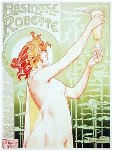 2516.Absinthe Robette Nouveau French Poster.Home decor interior room design art - Picture 1 of 1