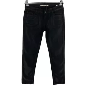 RRP 247 Pianurastudio Schwarz Skinny Gewachst Jeans Größe W30 L30 - Bild 1 von 10