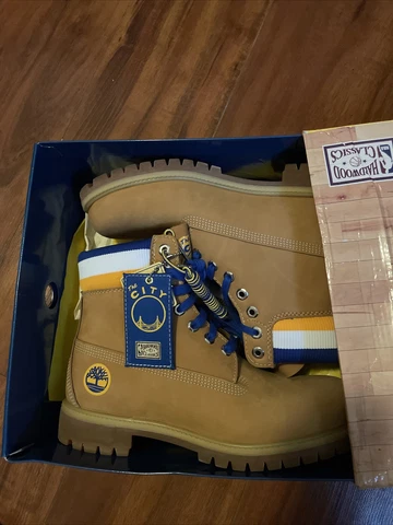 Timberland X NBA Hardwood Classics 6” boot 10.5 Golden State Warriors Cover