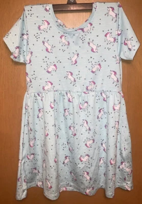 Limited Too Girls Size M(5) Unicorn Hearts Short-sleeve Dress - Image 1 of 4