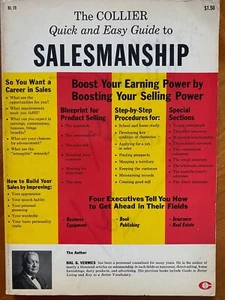 The Collier Quick and Easy Guide To Salesmanship 1963 by Hal Vermes AUTOGRAPHED - Imagen 1 de 5