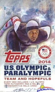 2014 Topps USA Olympics Team HUGE Factory Sealed HOBBY Box-3 AUTO/RELIC-192 Card