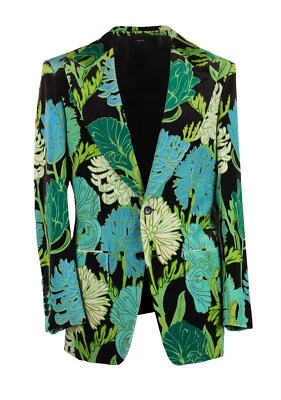 Chaqueta de Cena Esmoquin TOM FORD Atticus Negro Verde Talla 46/36R EE. UU. Chaqueta B... Foto 1 de 4