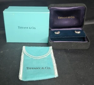 Tiffany & Co Elsa Peretti Bohnen Ohrringe Sterlingsilber 925 - Bild 1 von 6